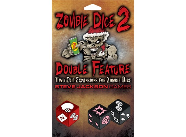 Zombie Dice 2 Double Features Exp Utvidelse til Zombie Dice Terningspill